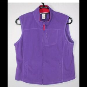 Orvis Passport Purple Fleece Vest Size Large